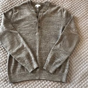 Brown casual long sleeve sweater